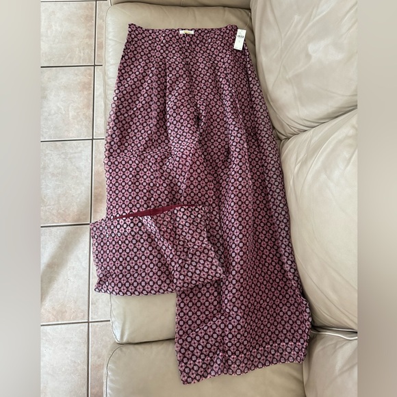 Anthro The Avery Pleated Wide-Leg Trousers by Maeve: Sheer Silk Edition - Picture 5 of 16